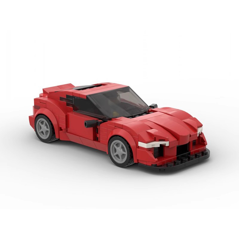 Compatible with Lego Moc Domestic Building Block Car Toyota Supra Mkv Assembled Boy Speed8 Car Model Compatible with Lego Moc Domestic Building Block Car Toyota Supra Mkv Assembled Boy Speed8 Car Model