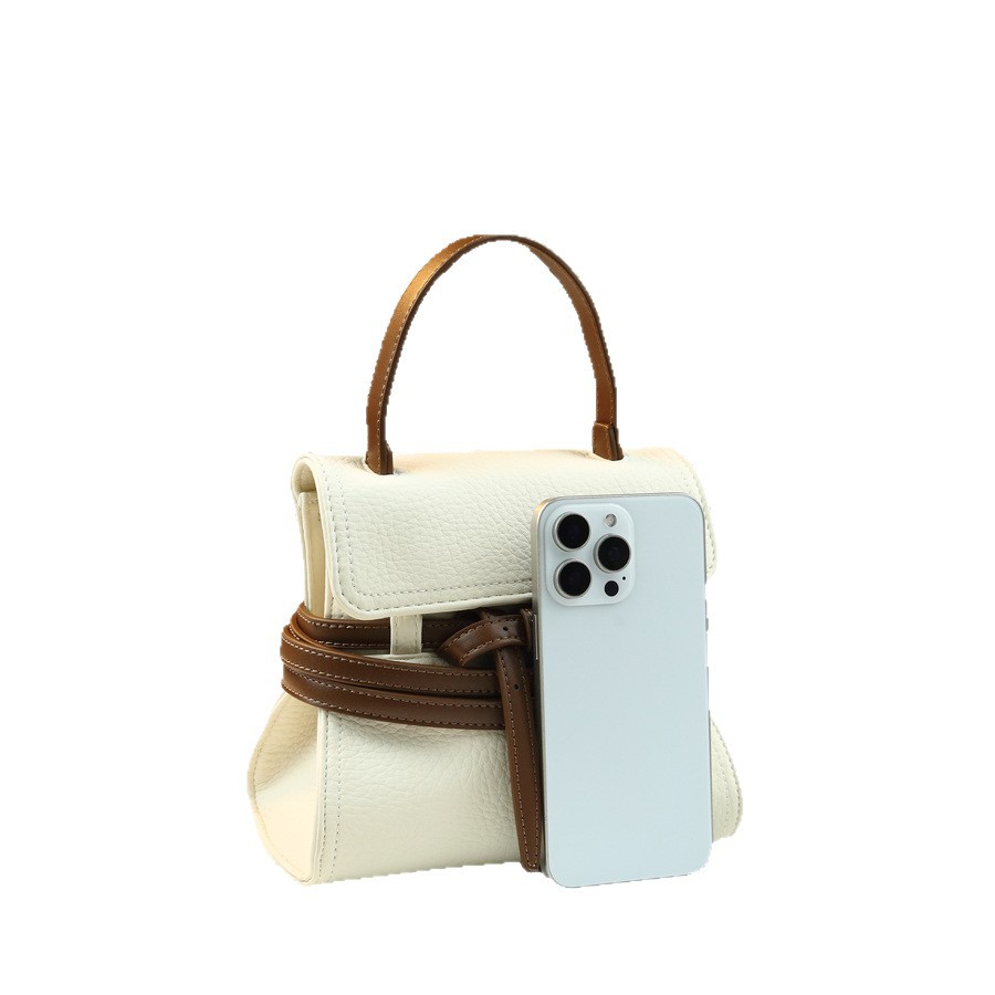 Hochwertige, gewachste Ledertasche für Damen mit Gürteldesign, mittelgroße Schulter- und Umhängetasche im eleganten Stil, ideal für Herbst und Winter, vielseitige Handtasche_voghion.com