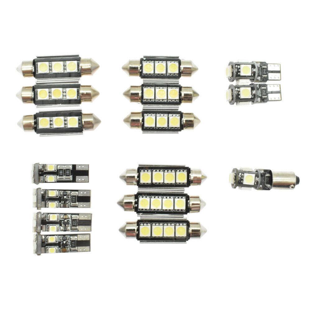 Ebay 16pcs automóvil LED T10 luces de ancho de luz de lectura de doble punta luces de carro conjunto de luces de matrícula