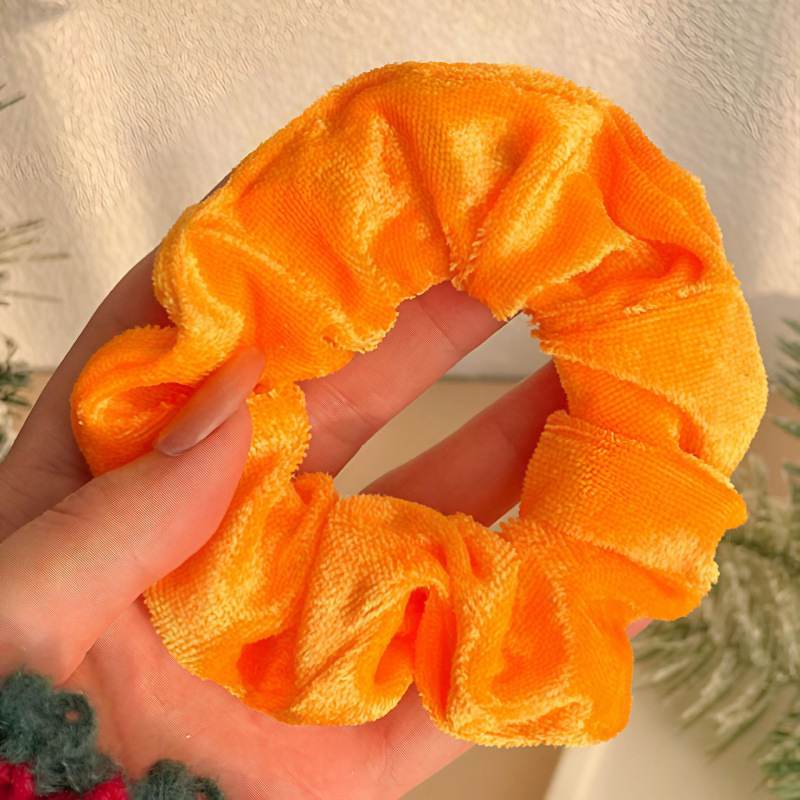 圣诞节小鹿毛绒大肠发圈女高弹力耐用发绳可爱公仔橡皮筋发饰头绳|undefined