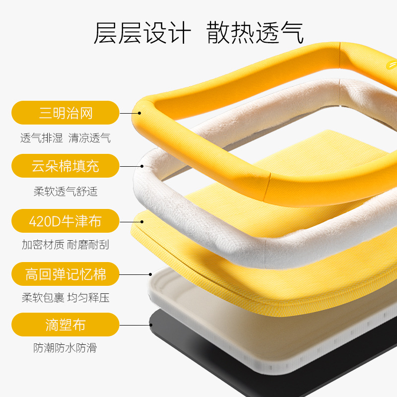 Primavera y verano gato lindo dibujos animados sexo opuesto nido de recinto perro verano perrera transpirable para gatos cojín para perros nido para mascotas