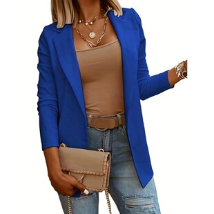 H 56640 Casual Solid Color Women's Blazer ���e��ɫ���b