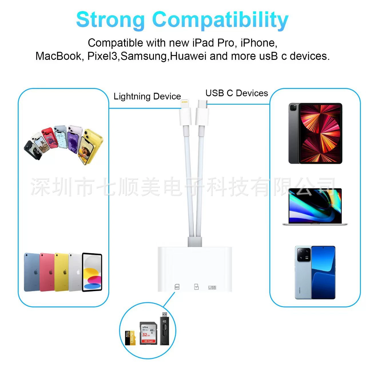 Apple, huawei, Tom Ford, многофункциональный совместимый планшетный телефон, USB флеш-накопитель, три в одном