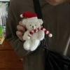 Christmas White Bear Bead Chain Style