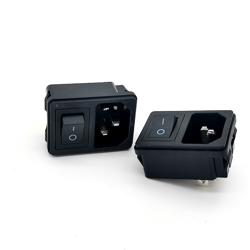 AC二合一电源插座 AC-14-13卡式2.0卡位配开关开关颜色齐全二脚