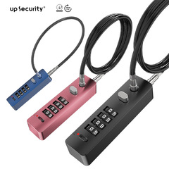 Practical model, thicker wire push rod, coded stainless steel lock for bicycle helmets, door password lock【904T】