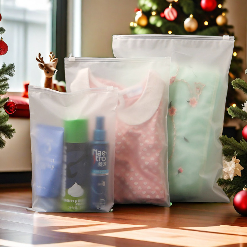 EVA clothing packaging bag leggings underwear socks zipper bag scarf matte storage bag T-shirt bag jeans