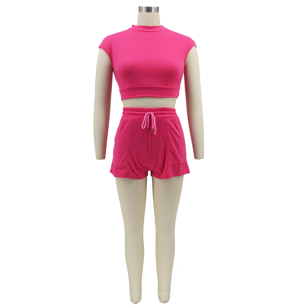 Women's solid color fashion casual suit