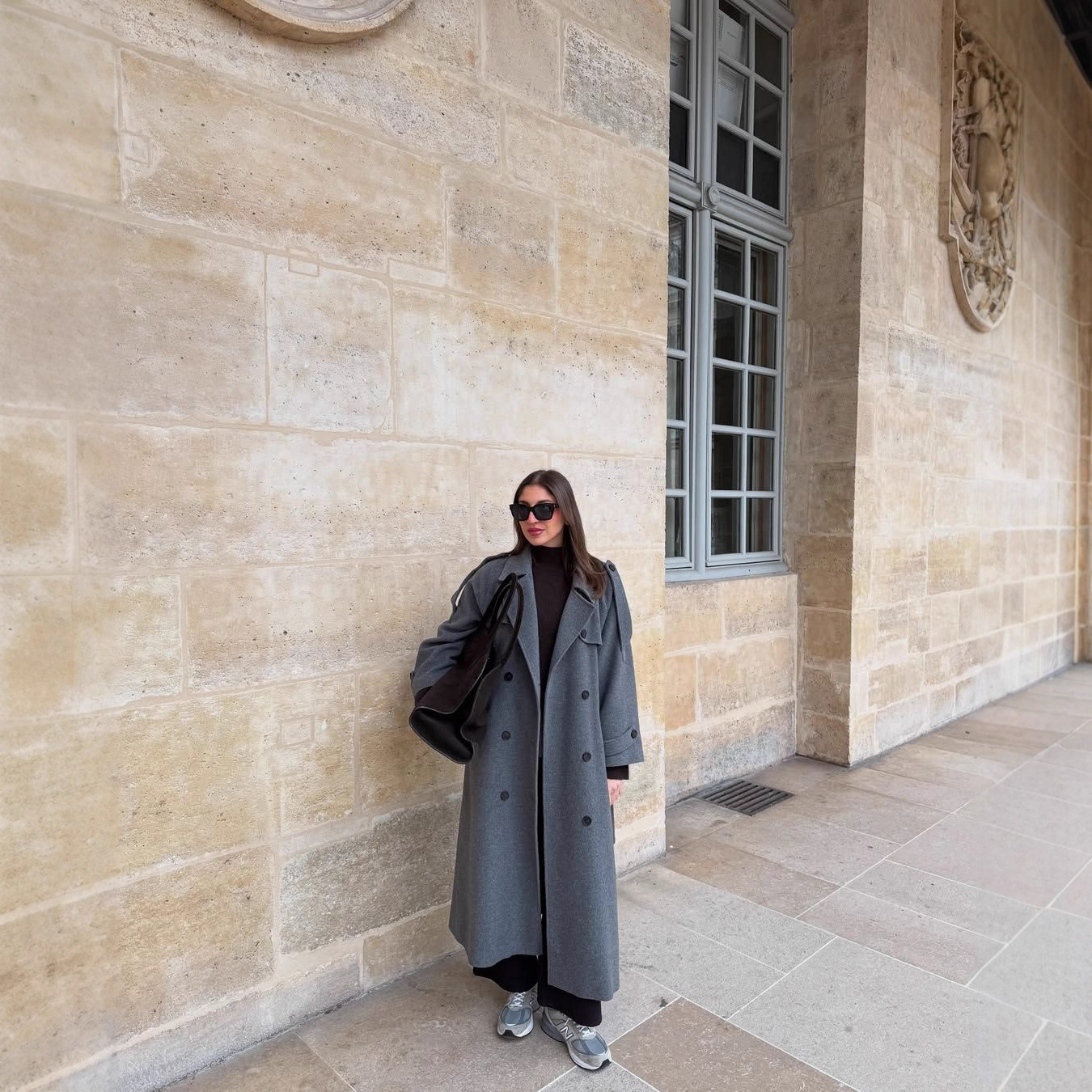 Solid Color Long Coat European and American 2025 Cross-Border Autumn New Style Elegant Commuter Long-Sleeve Socialite Trench Coat Jacket