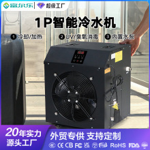 跨境户外冰水机智能制冷机1HP内置过滤器紫外线冷暖冰桶冷水机