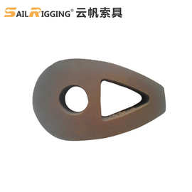 钢丝绳五金索具护套 船用缆绳配件重型套环 德标m10钢丝绳套环
