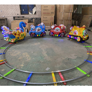Removable Square Stall Track Small Train Outdoor Mobile Battery Battery Electric Children's Internet Celebrant Amusement Equipment