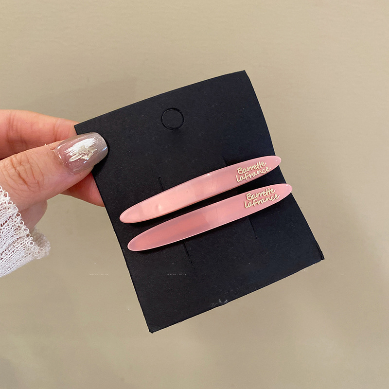 Horquilla florecilla simple primavera y verano nuevo estilo retro moda todo fósforo clip lateral de una palabra sentido de alta calidad temperamento exquisito accesorios para el cabello