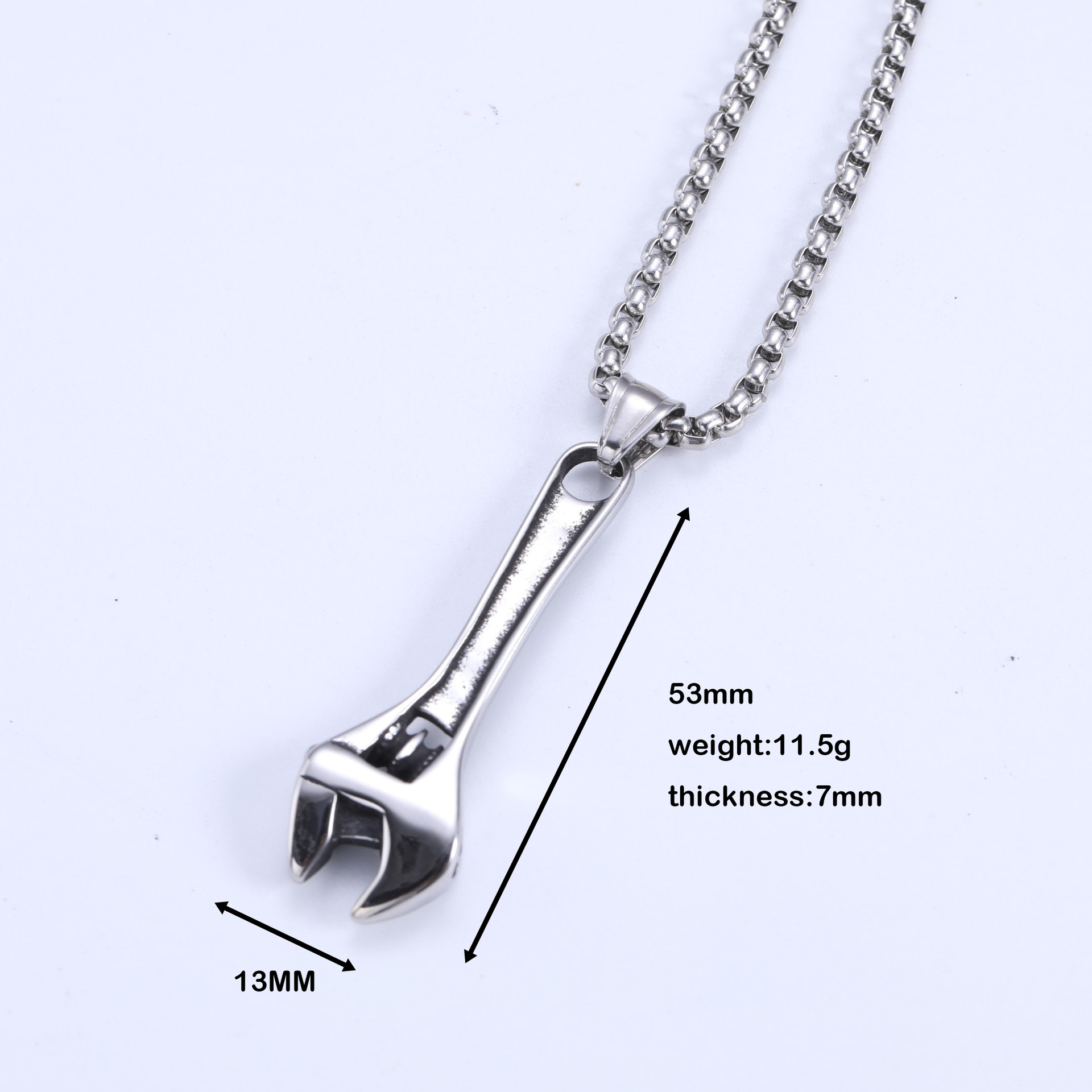 retro wrench for men and women stainless steel