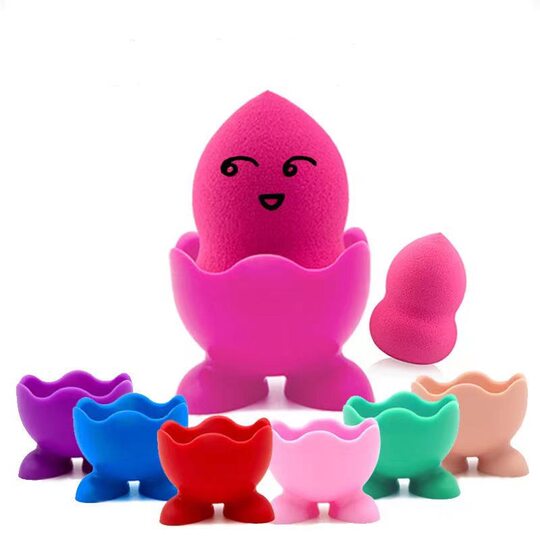Silicone Water Drop Gourd Beauty Egg Holder Storage Rack Makeup Sponge Silicone Powder Puff Rack Drying Egg Holder