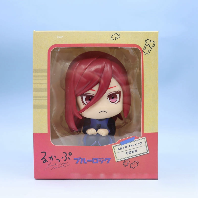 Sitting anime chibi figure, collectible character figures, multiple characters and versions