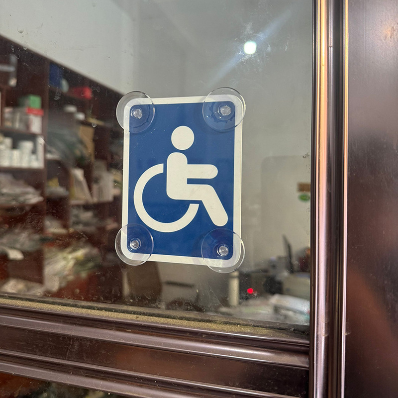 4 Viper Disability Logotipo de tarjeta de plástico Disability Logotipo de silla de ruedas Adhesivo personalizable