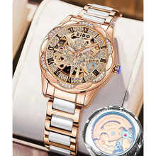 zido品牌太阳花仿机械女表 镂空直播爆款女士手表现货 石英表批发