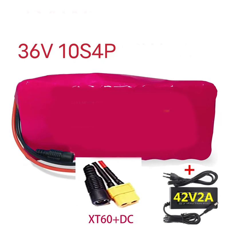 18650锂电池组36V100000mAh10串4并电动自行车锂离子电池组充电器