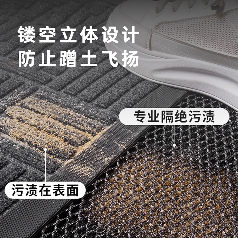 高级入户门地垫别墅加厚耐磨刮泥蹭土整铺地毯舒适脚感防滑脚垫|undefined