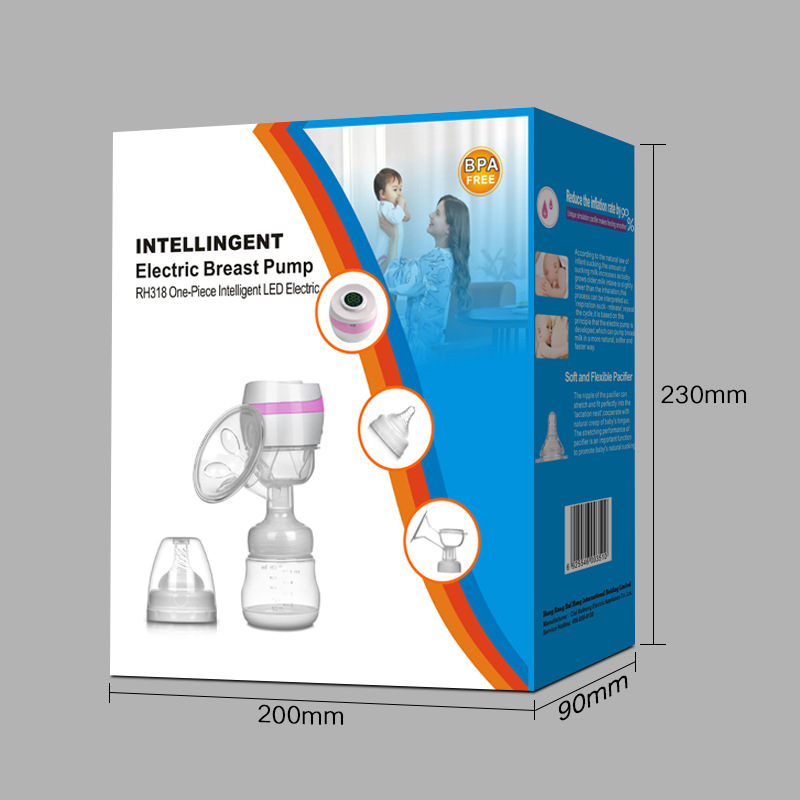 Integrated Electric Breast Pump, High Suction, Rechargeable, Breast Pump