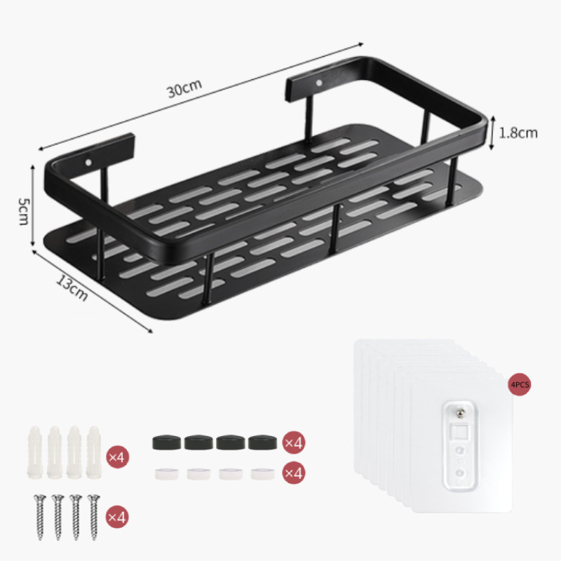 FUENTE Rack de almacenamiento de baño de fábrica ponche libre baño estante de la esquina cuarto de ducha inodoro triángulo rack