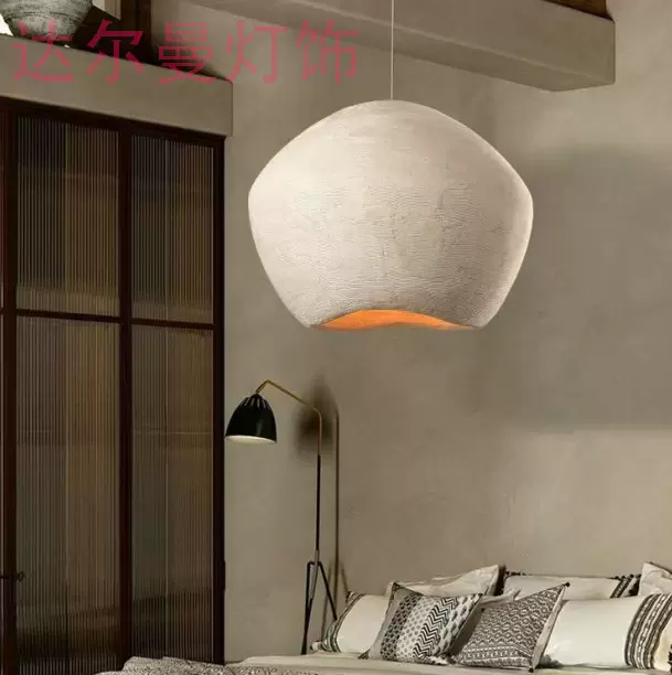 跨境侘寂风吊灯日式个性创意简约餐厅灯酒店民宿吧楼道源头灯具