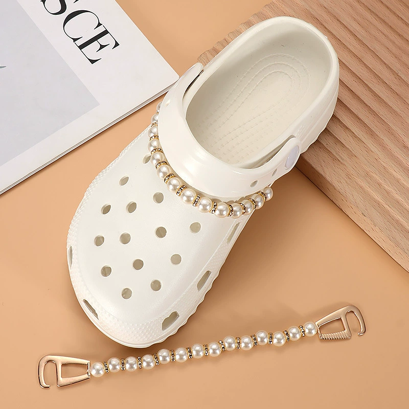 Accessory pearl, removable footwear buckle, DIY