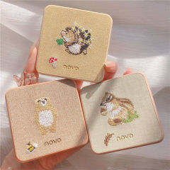 novo叢林魅影九色眼影盤 刺繡便攜冷色系大地灰色ins超火網紅同款