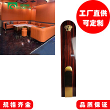 轻奢沙发实木扶手装饰不锈钢装饰板五金件真皮沙发组合件扶手配件
