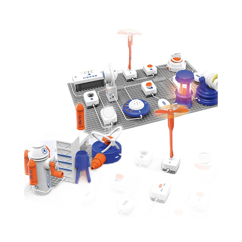 厳選された越境AI音声学習電子ブロック知育玩具DIY科学物理実験教育玩具