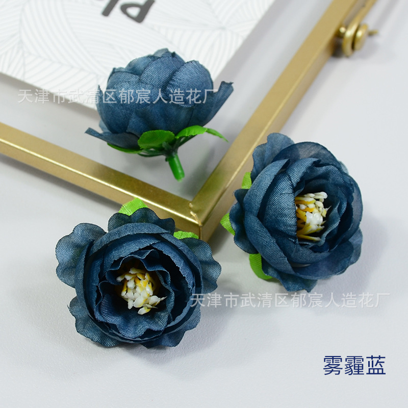 欧式小玫瑰茶苞仿真花玲珑牡丹小号材料包花盒配花少数民族头饰制|undefined