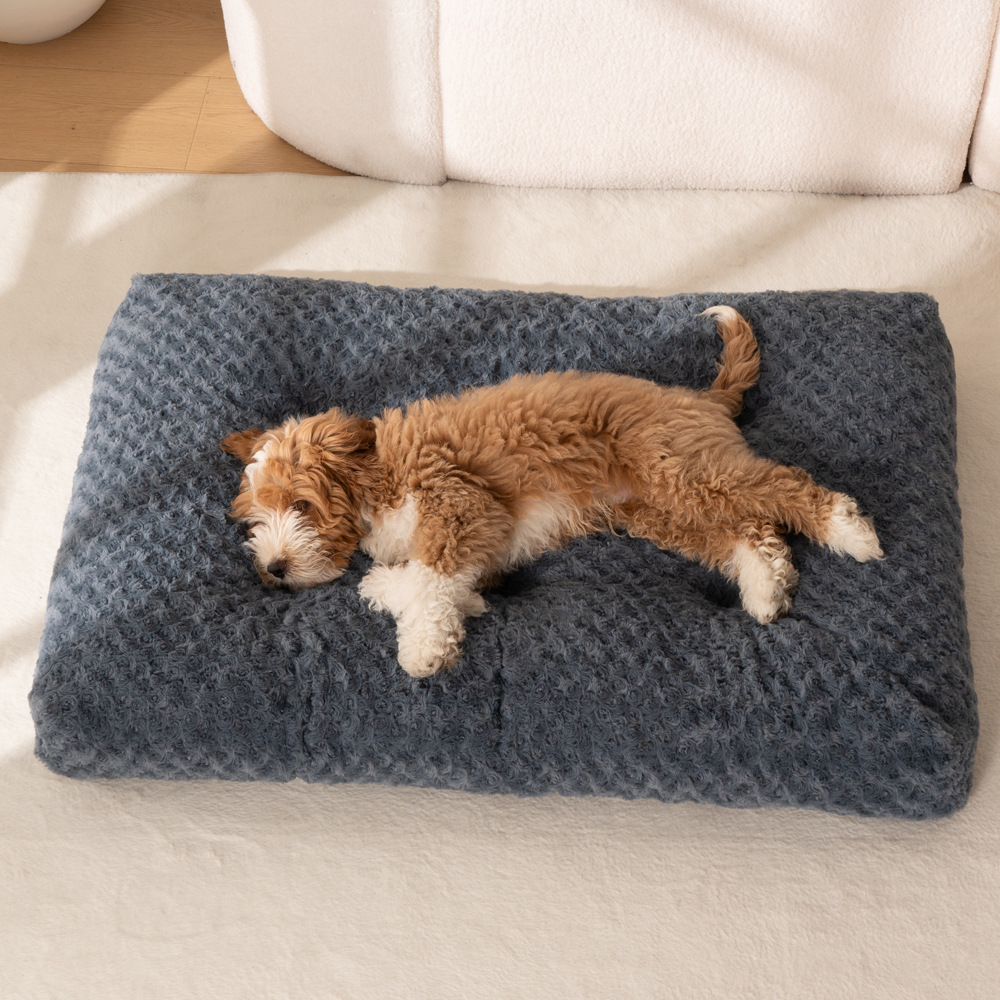 Cojín de mascotas, cojín de peluche largo, invierno cálido para dormir, cojín de mascotas, cama para perros, comodidad para perros, perros, perros, perros, pet