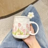 Golden scented flower cup + spoon [normal packaging]