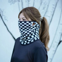 秋冬人気商品 女性用マスク 韓国風チェック柄 耳掛け式 多用途 保温 防寒 多彩な着こなしができる 厚手 防風 新型ネックウォーマー