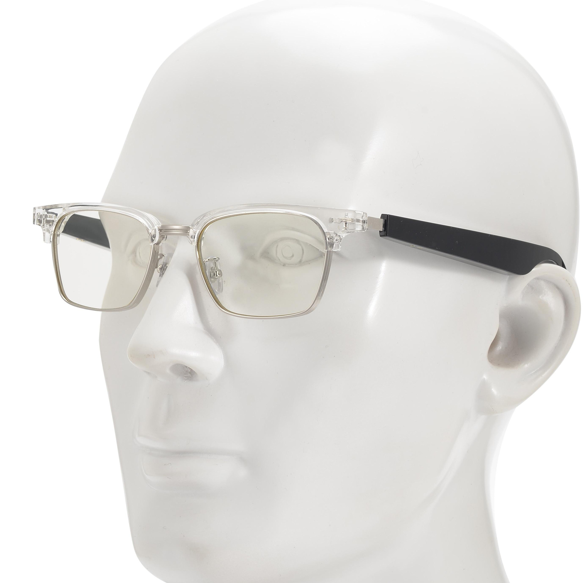 Versión de carga rápida real inalámbrico Bluetooth inteligente gafas anti-azul luz gafas marco aleación de titanio elástico bisagra fuerza cómodo kx22