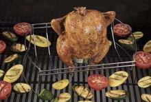 不锈钢烤鸡架 鸡腿烧烤架夹立式串烤架烧烤篮烤肉网不锈钢烤肉架