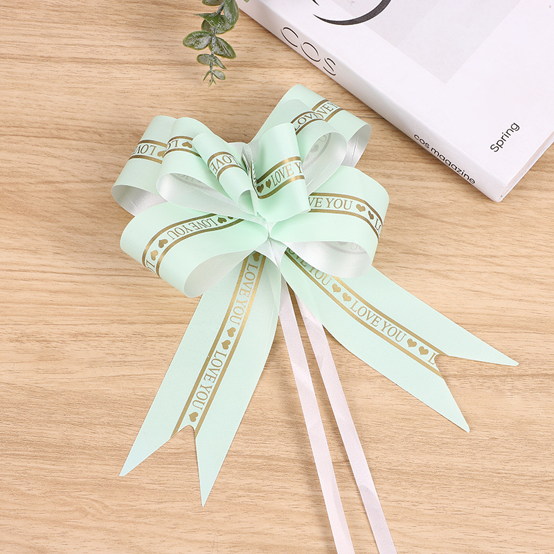 Diseño de boda al por mayor elegante amor eterno mano tire flor puerta tire flor 50 regalo flor embalaje arco cinta