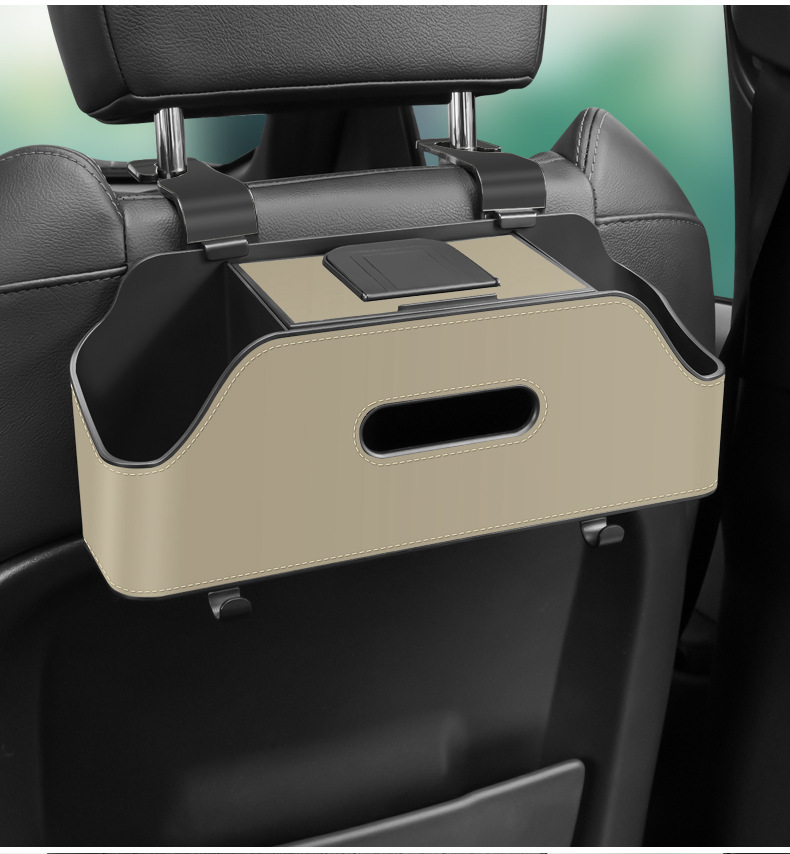 Car Seat Back Storage Box Bag Car Multifunctional Storage Box Tissue Box Water Cup Holder Storage Bag Dropshipping