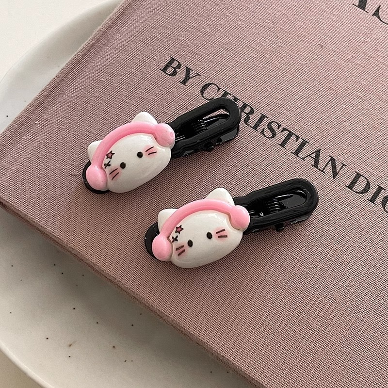 5cm 물결 모양의 핑크 고양이