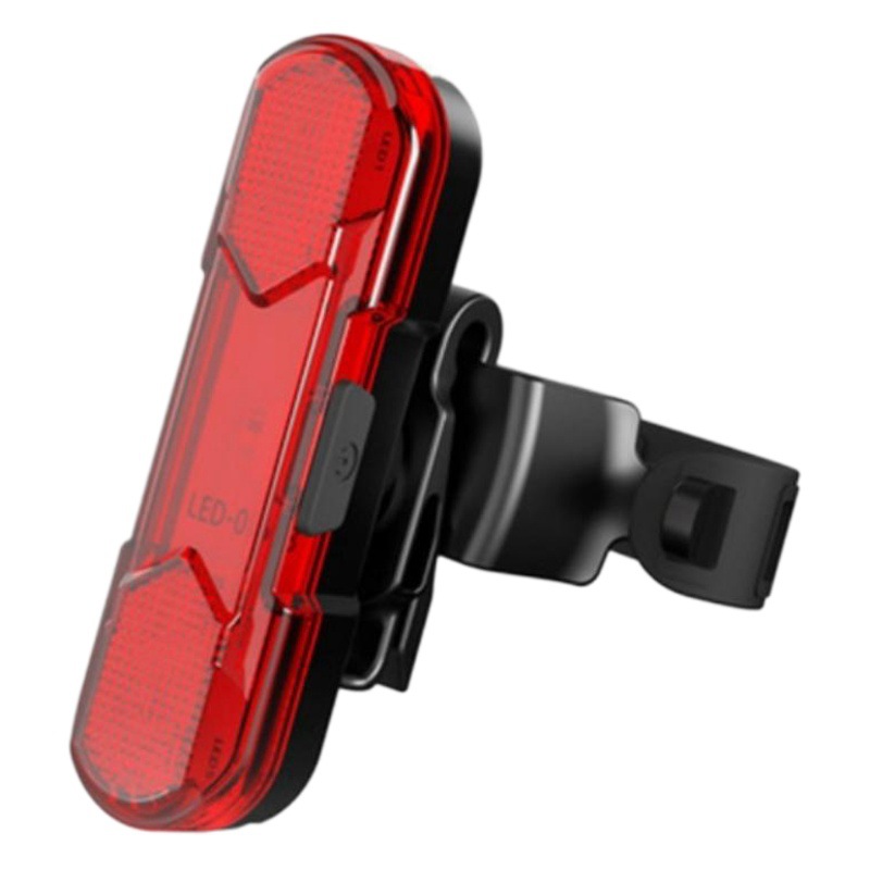 Luz trasera para bicicleta, luz recargable, luz trasera USB para bicicleta, luz trasera giratoria de 360 grados, equipo de ciclismo