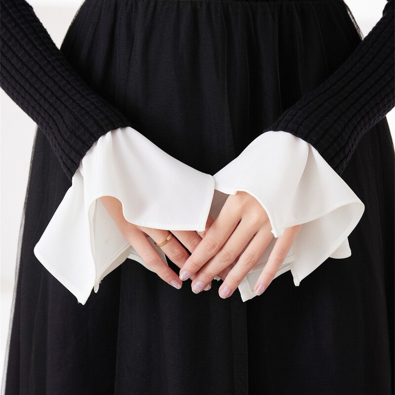 Fashionable Irregular Fake Sleeves Versatile Bell Sleeves for Women with Dresses, Three-Dimensional Decorative Fake Cuffs Wholesale Fashionable Irregular Fake Sleeves Versatile Bell Sleeves for Women with Dresses, Three-Dimensional Decorative Fake Cuffs Wholesale