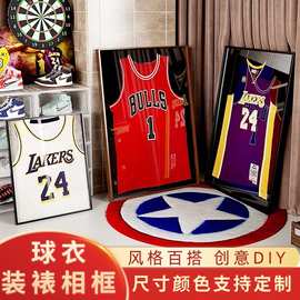 跨境篮球球衣装裱相框厂家足球服装展示纪念画框cs画框欧美热卖