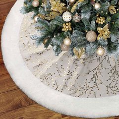 クリスマスの装いはクリスマスの木のスカートの装飾品を印刷します。