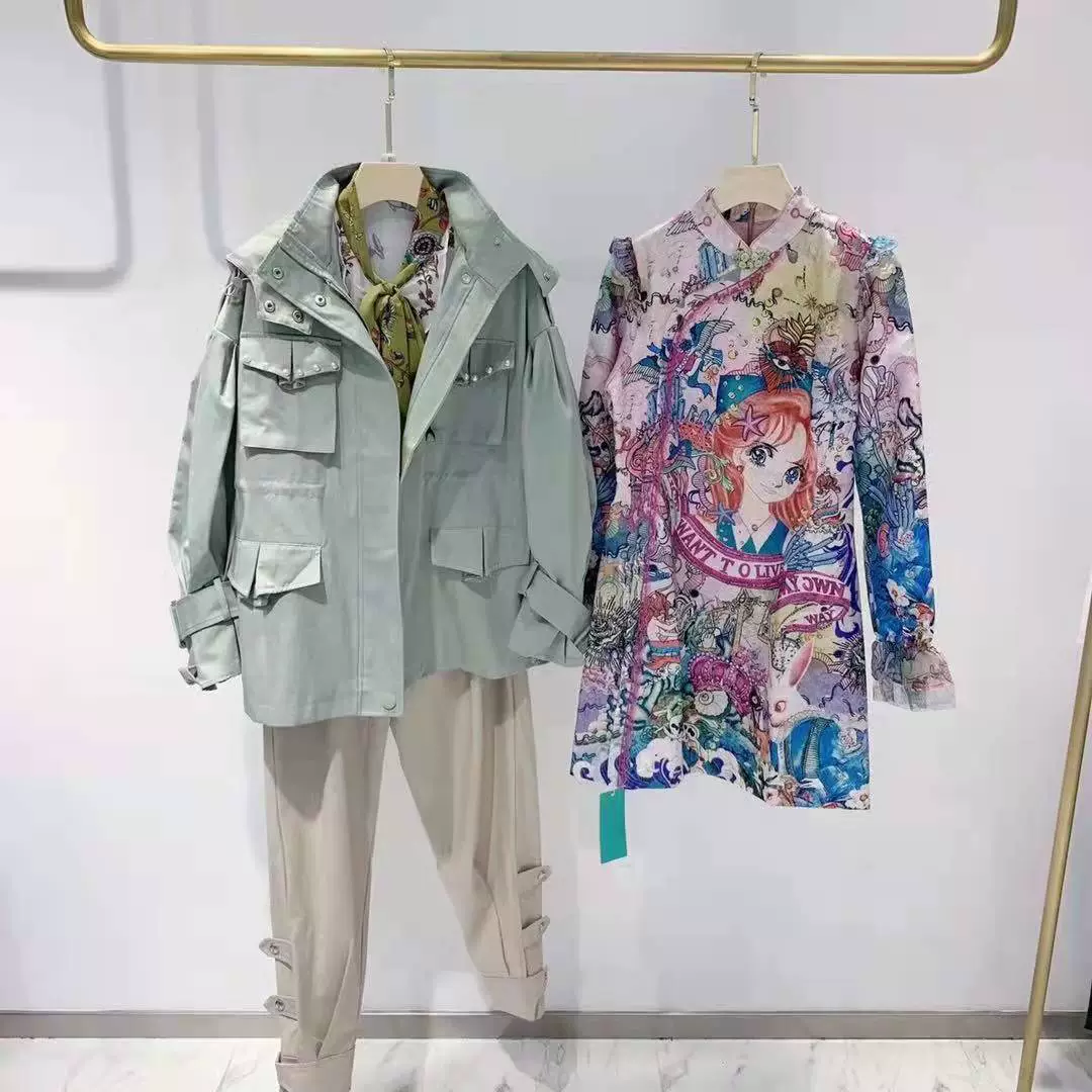 Mark Huafi 2023 весна и осень новый придворное платье бренд скидки в прямом эфире физический магазин