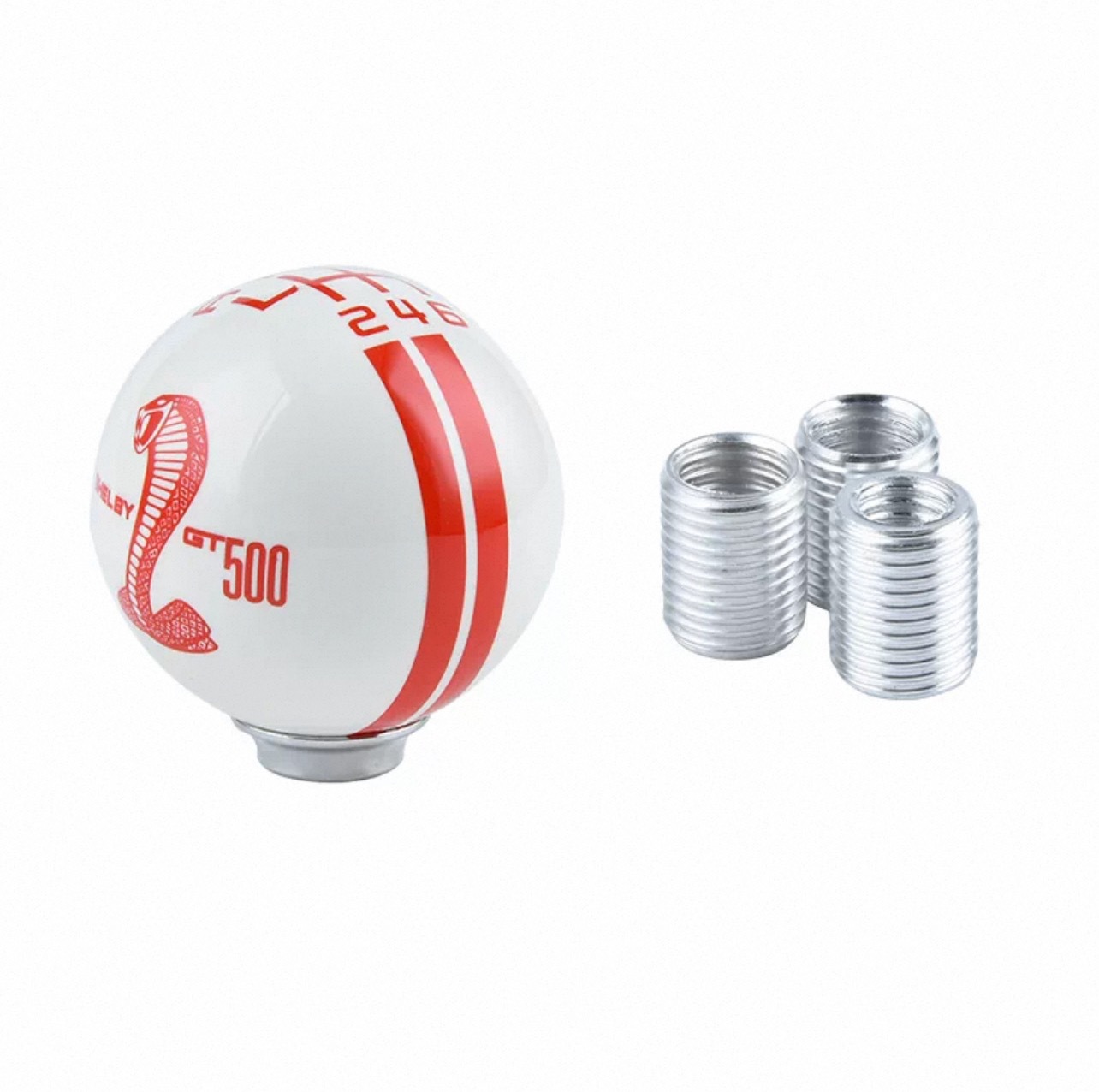 Car Modification with Gear Shift Lever, Black Mustang 5-Speed Spherical Manual Gear Shift Knob