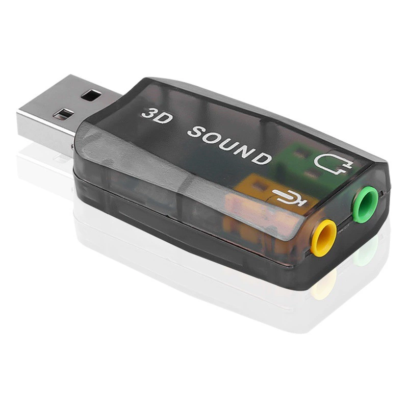 Производители поставляют звуковую карту USB 5,1 CM108, внешнюю независимую звуковую карту, без подключения и воспроизведения, в наличии