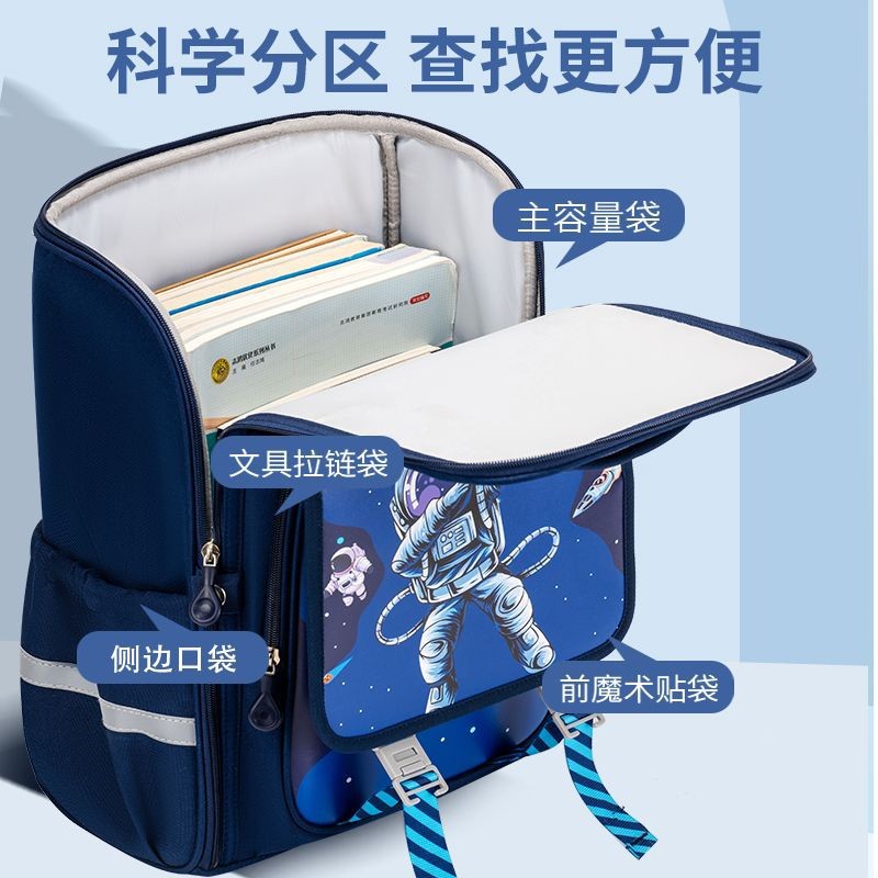 Nuevo estilo de dibujos animados para niños y niñas estudiantes de primaria 1 - 6 grados mochila integral para niños mochila