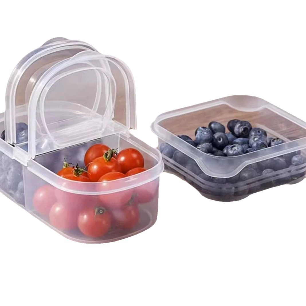 Plastic handheld transparent box, container