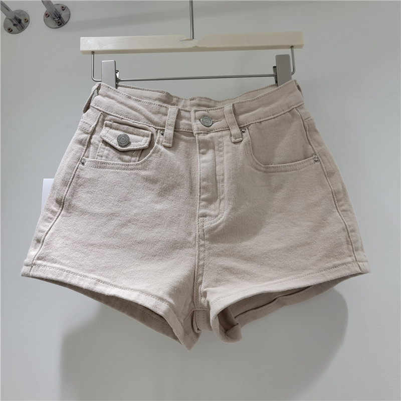 Pantalones Cortos Denim Elásticos de Mezclilla Elástico para Verano